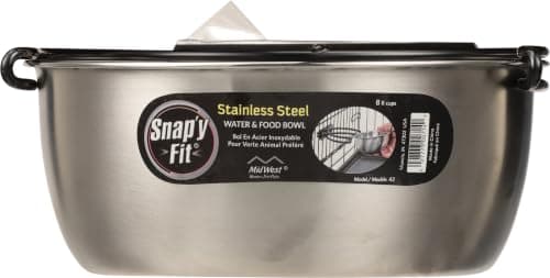 MidWest Homes for Pets Snap'y Fit Stainless Steel Bowl (2 qt)