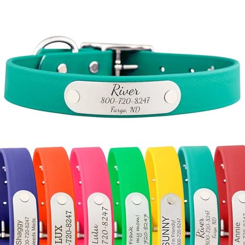 dogIDs Soft-Grip BioThane Nameplate Collar